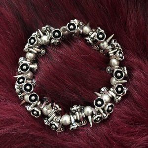 ⭐️HOST PICK⭐️ Punkista Funk Punk Spiky Silver Bracelet